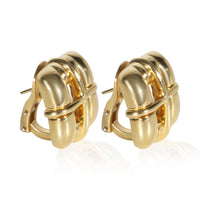 Tiffany & Co. Yellow Gold Square Window Biscayne Earrings 2