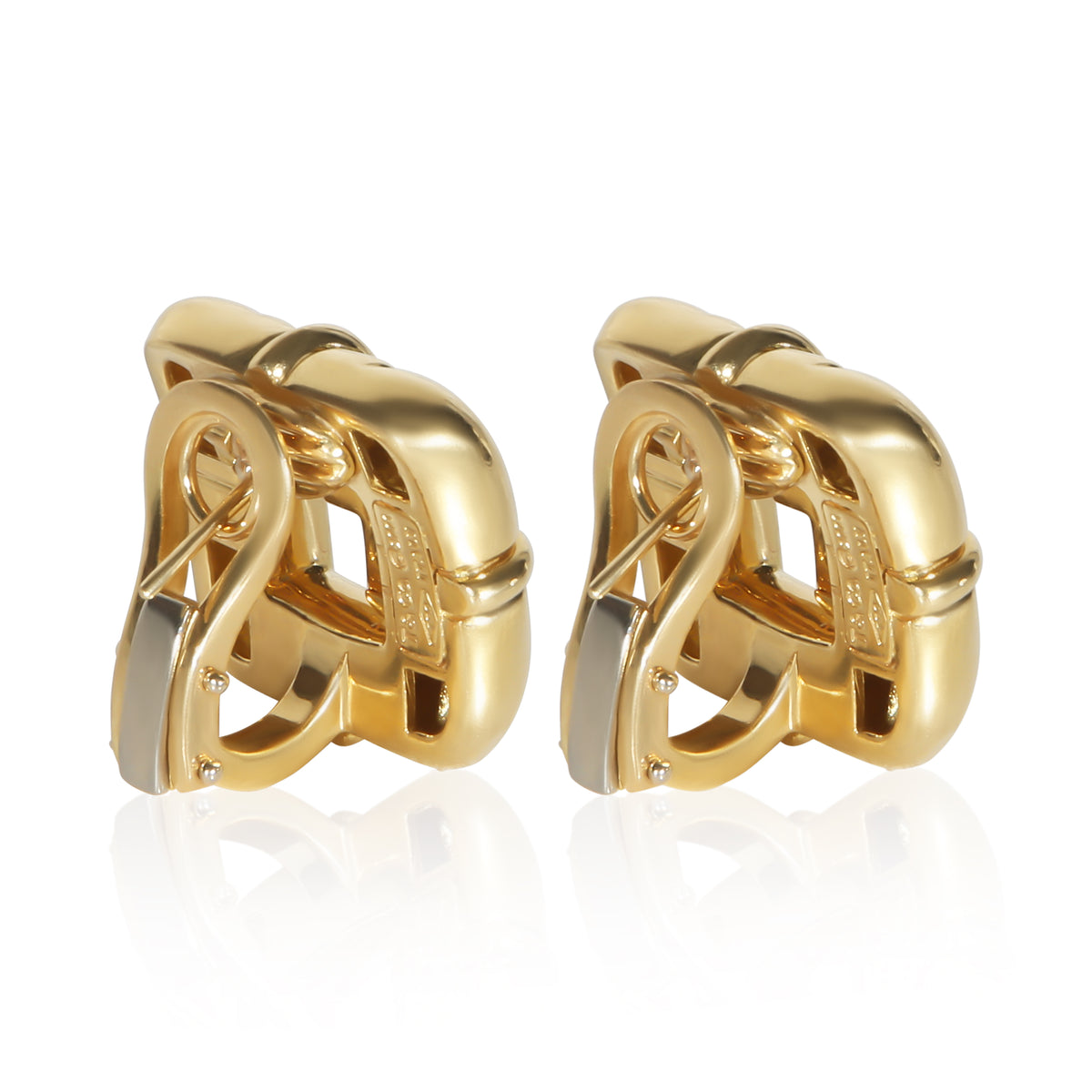 Tiffany & Co. Yellow Gold Square Window Biscayne Earrings 3