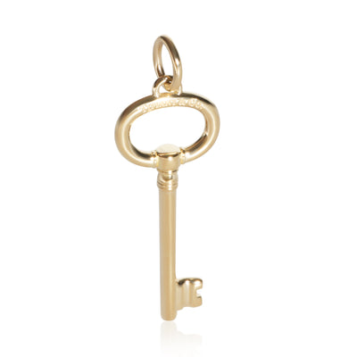 Tiffany & Co. Yellow Gold Small Oval Key Pendant fv