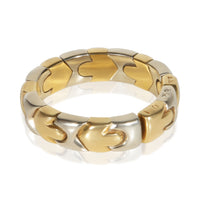 BVLGARI White Gold & Yellow Gold Alveare Flexible Ring 3