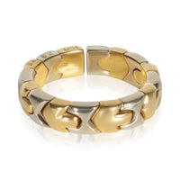 BVLGARI White Gold & Yellow Gold Alveare Flexible Ring fv