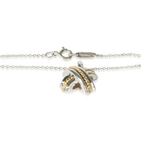 Tiffany & Co. Yellow Gold & Sterling Silver Signature X Pendant 2