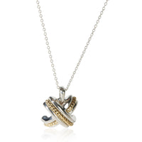 Tiffany & Co. Yellow Gold & Sterling Silver Signature X Pendant fv