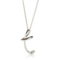 Tiffany & Co. Sterling Silver Elsa Peretti Initial T Pendant fv