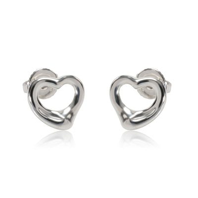 Tiffany & Co. Sterling Silver Elsa Peretti Open Heart Earrings