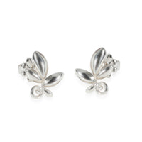 Tiffany & Co. Sterling Silver Paloma Picasso Olive Leaf Earrings fv
