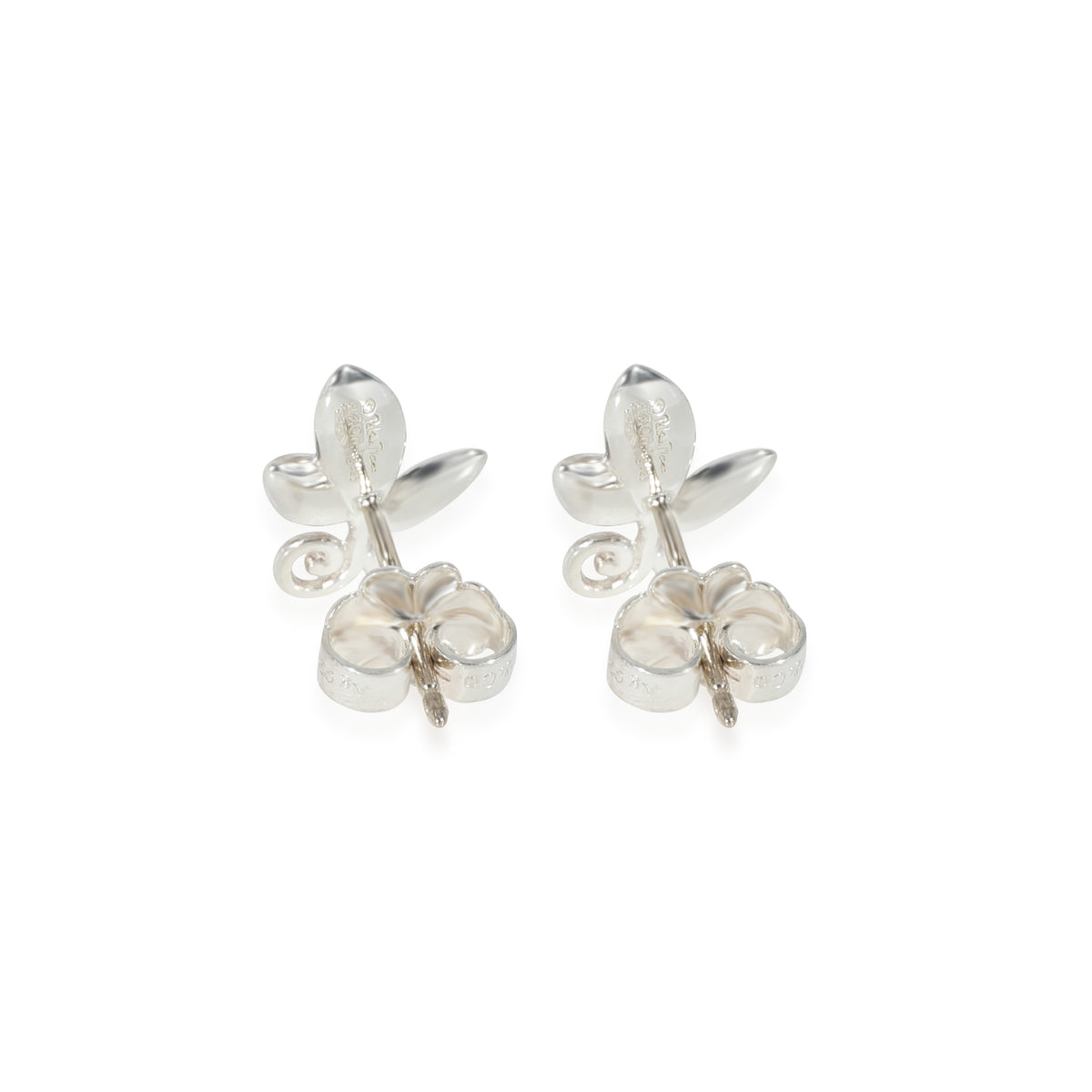 Tiffany & Co. Sterling Silver Paloma Picasso Olive Leaf Earrings pv