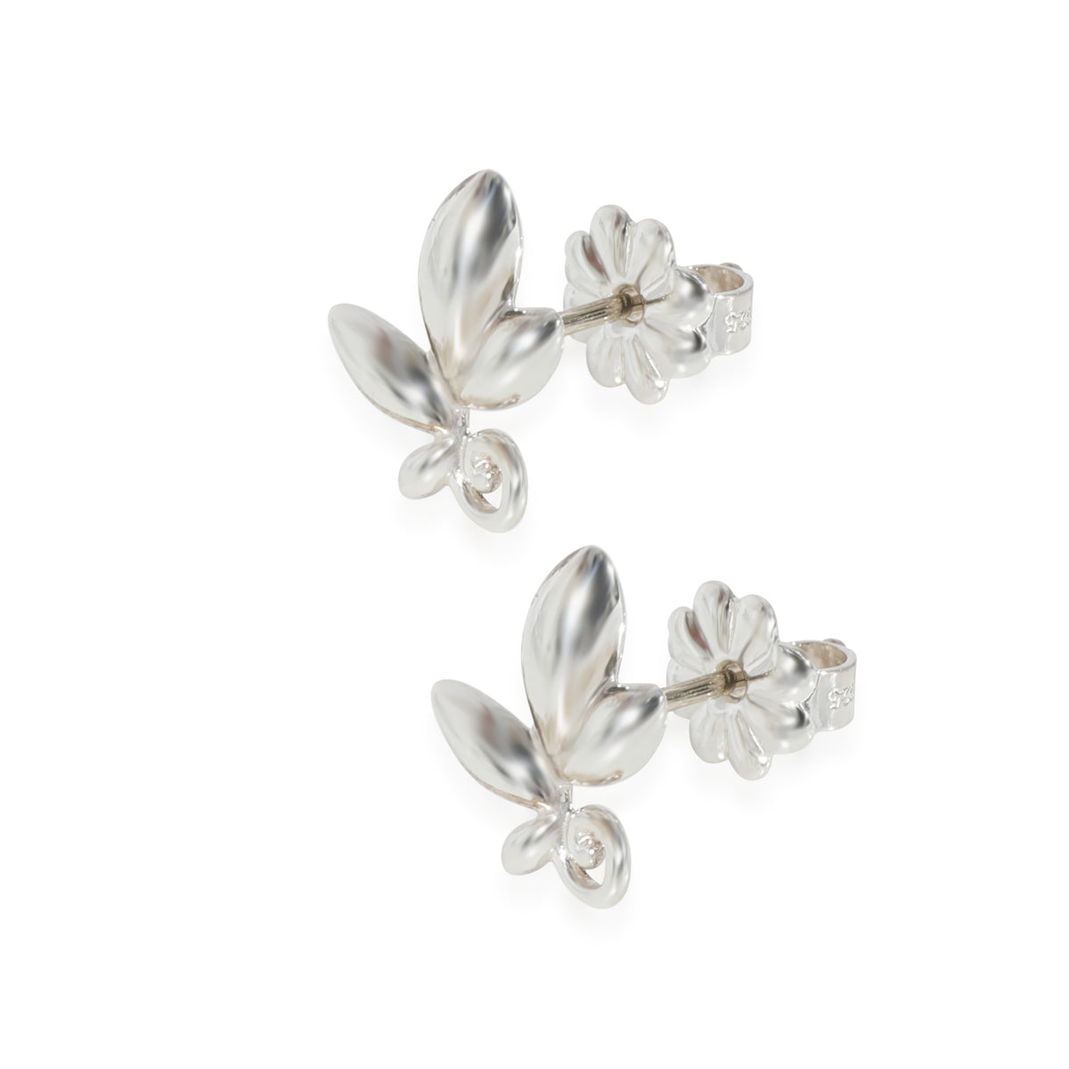 Tiffany & Co. Sterling Silver Paloma Picasso Olive Leaf Earrings sv
