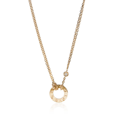 Cartier Yellow Gold Diamond Love Necklace fv