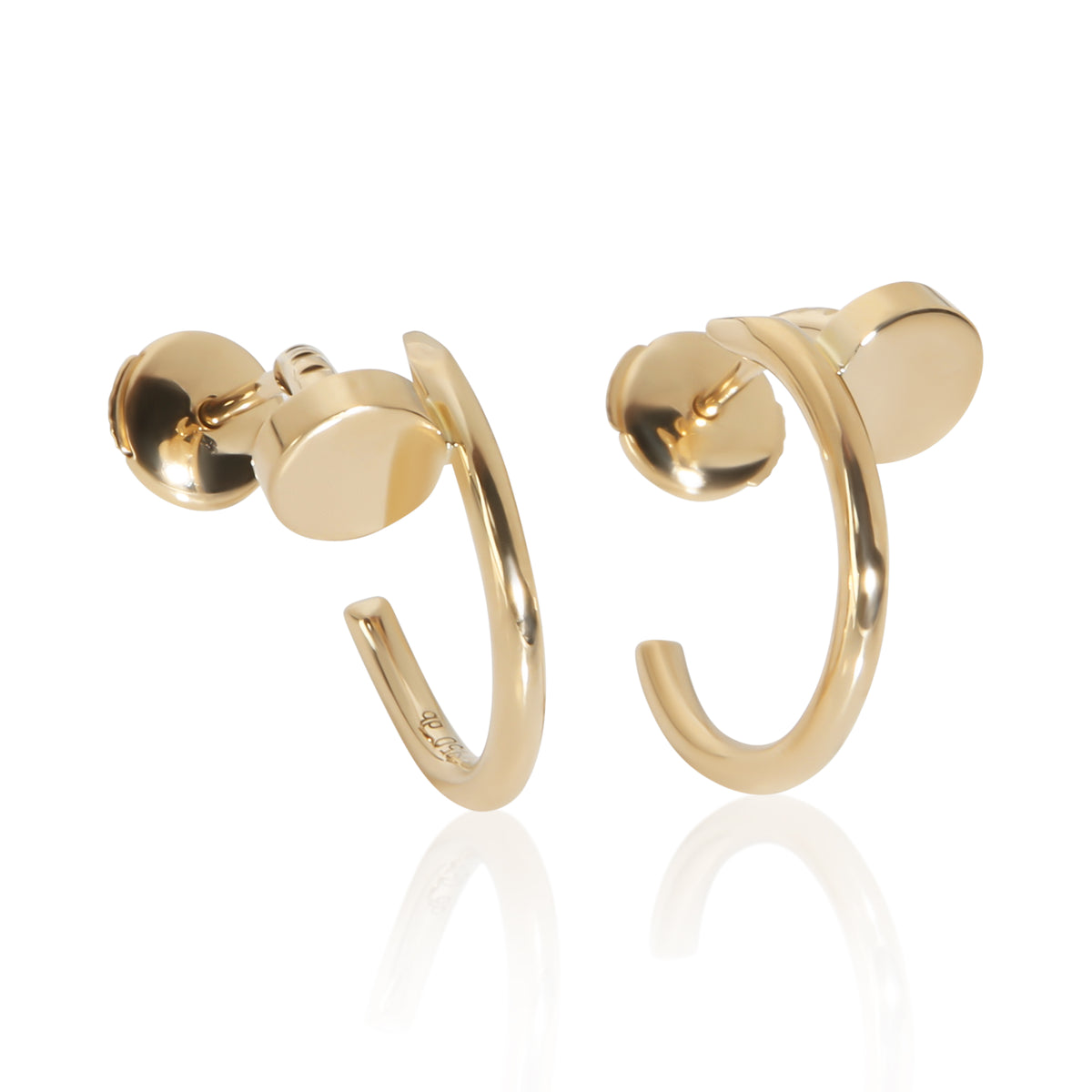 Cartier Yellow Gold Small Model Juste Un Clou Earrings fv