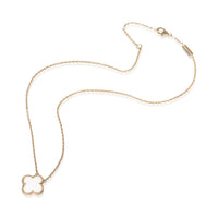Van Cleef & Arpels Yellow Gold Mother Of Pearl Vintage Alhambra Pendant 3