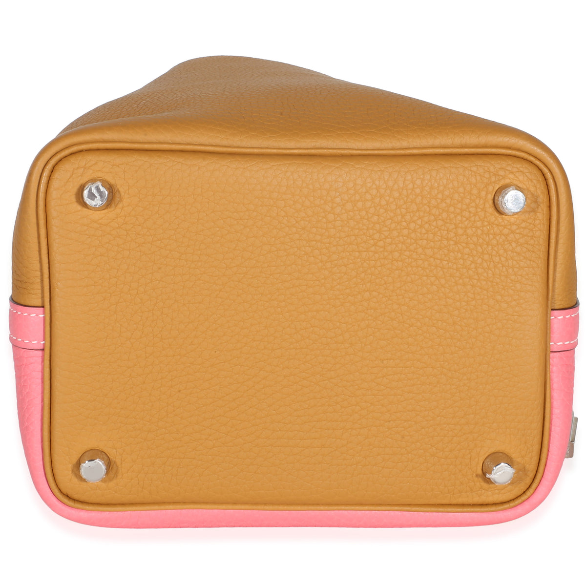Hermès Rose Azalee Sesame Clemence Casaque Picotin Lock 18 PHW Handbag 5
