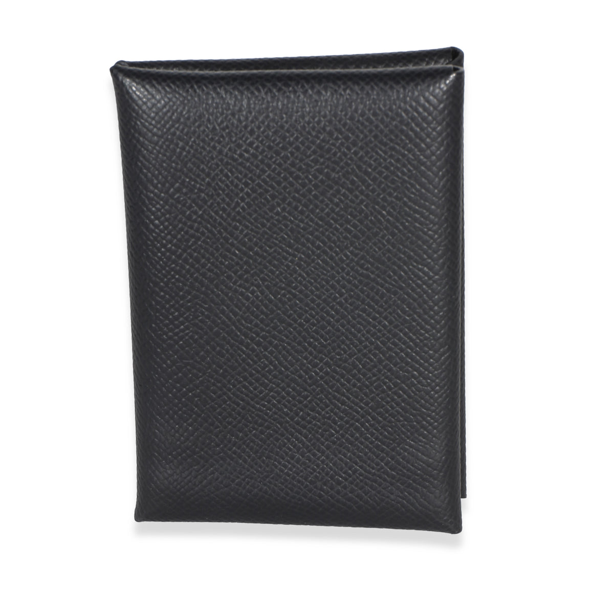 Hermès Black Epsom Calvi Duo Card Holder Wallet id