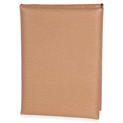 Hermès Chai Chevre Mysore Calvi Card Holder Wallet id