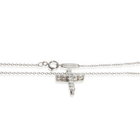 Tiffany & Co. Platinum Diamond Cross Pendant 2