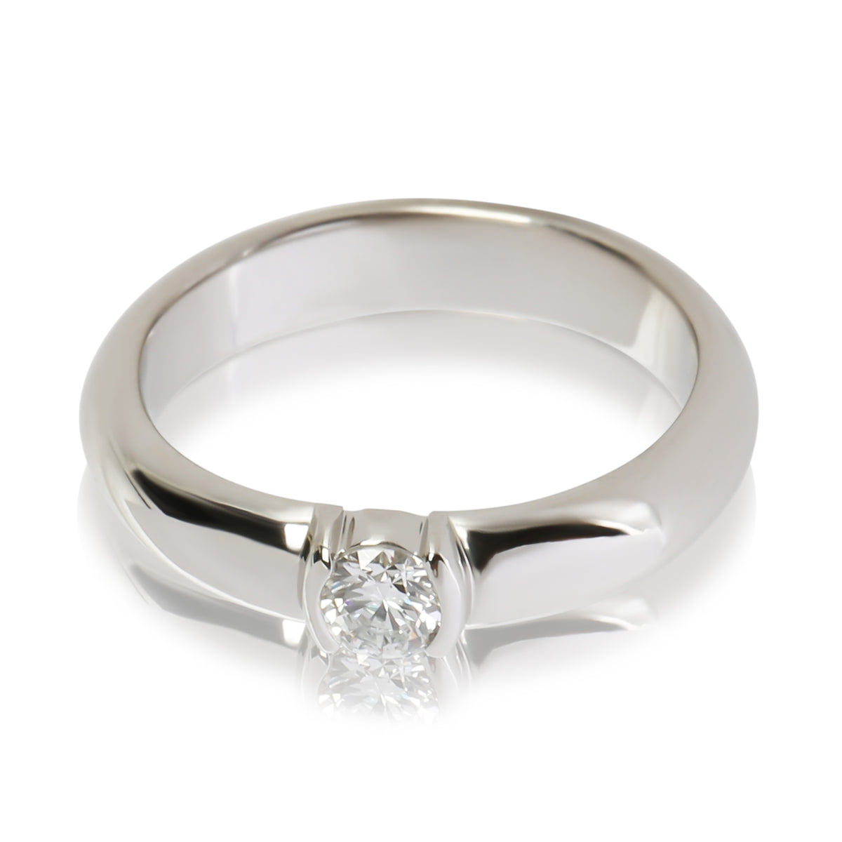 Tiffany & Co. 0.21 ct Round Brilliant Diamond Etoile Engagement Ring 4