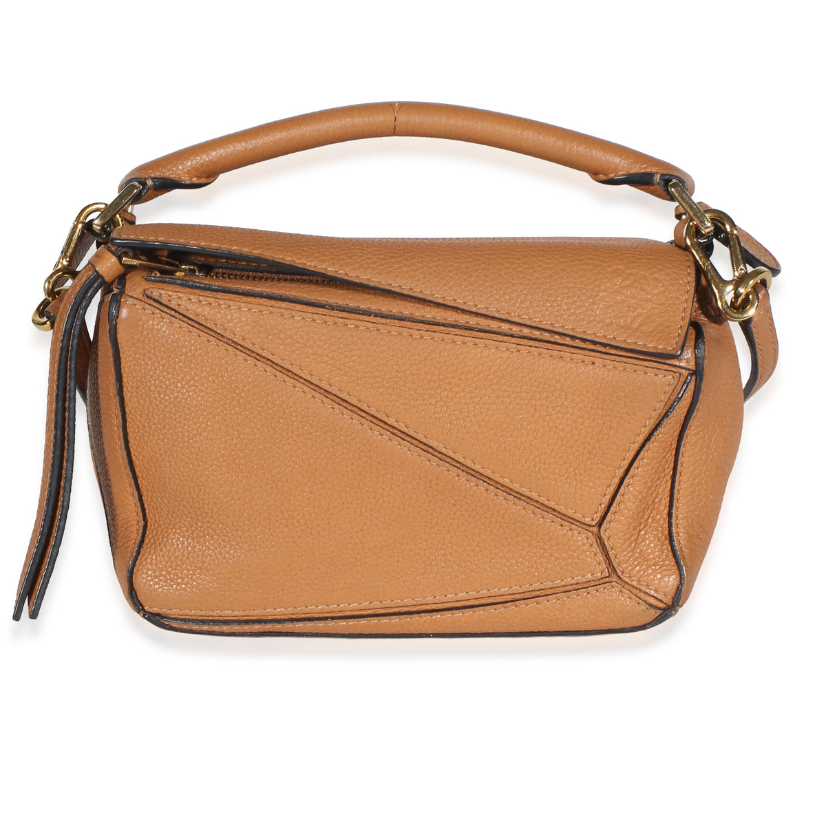 Loewe Tan Grained Calfskin Mini Puzzle Bag Handbag id