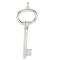 Tiffany & Co. Sterling Silver Large Oval Key Pendant