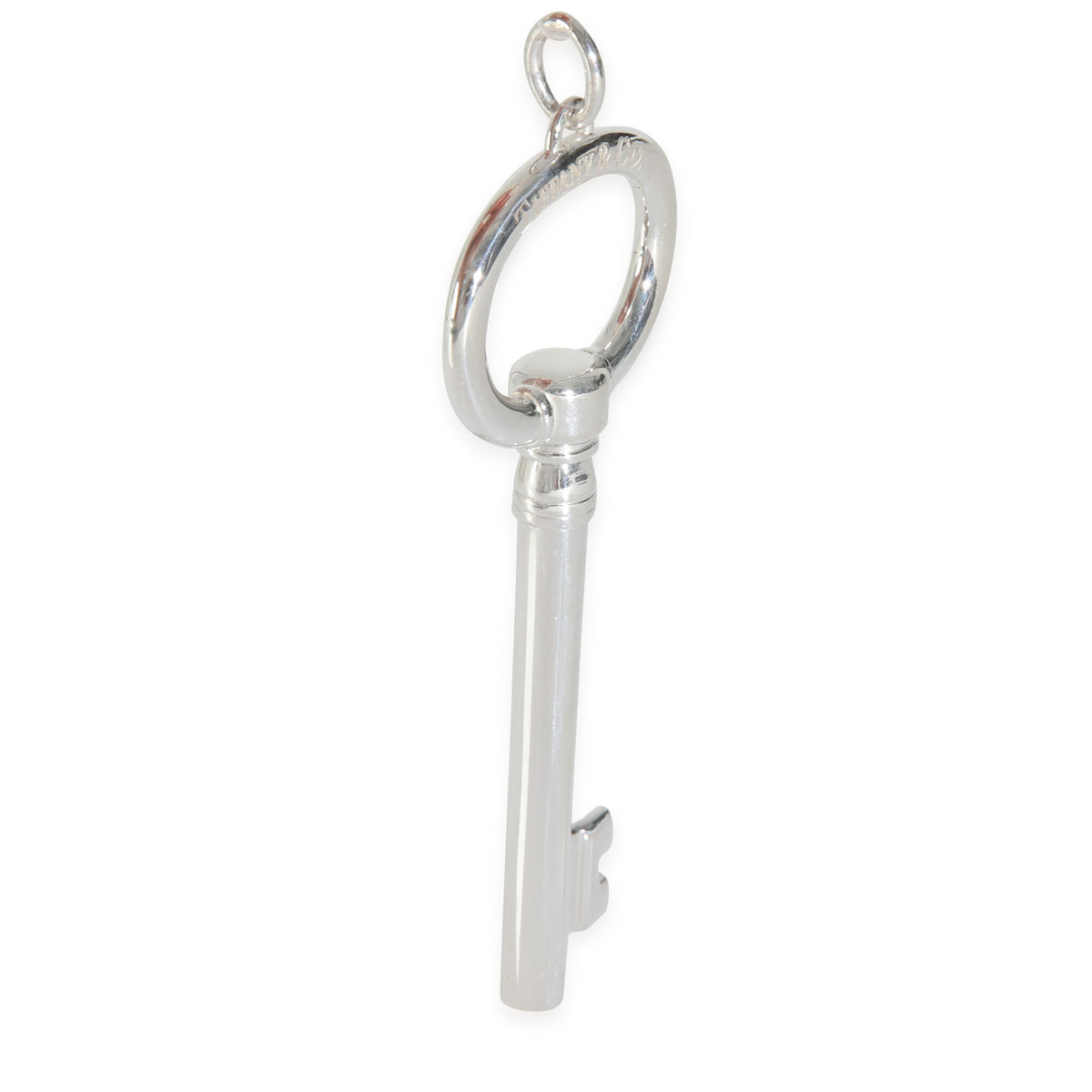 Tiffany & Co. Sterling Silver Large Oval Key Pendant