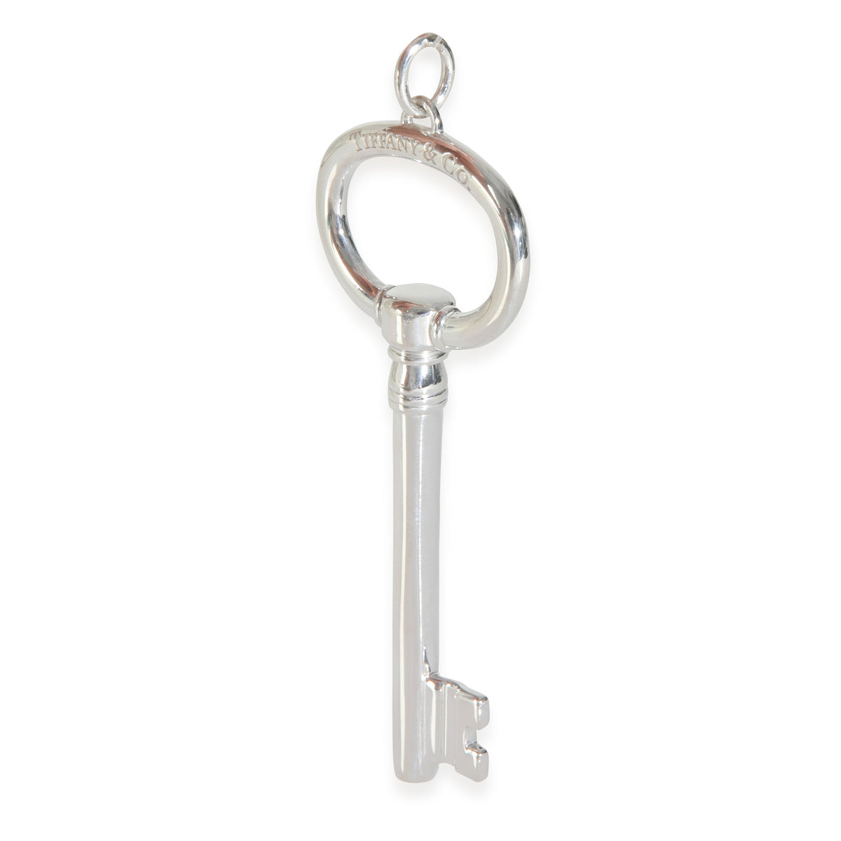 Tiffany & Co. Sterling Silver Large Oval Key Pendant