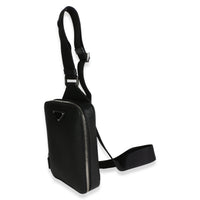 Prada Black Saffiano Brique Slingbag Handbag 3