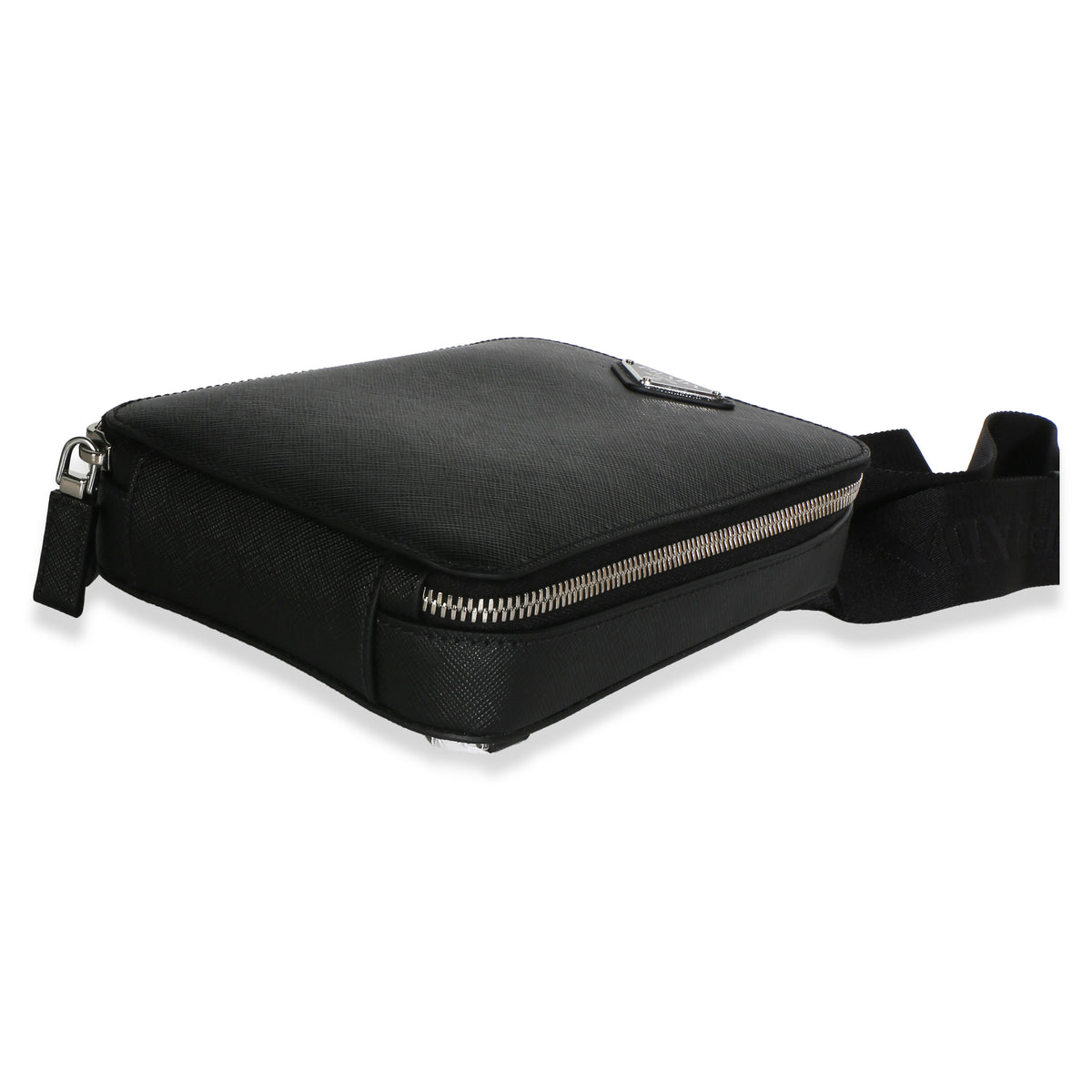 Prada Black Saffiano Brique Slingbag Handbag 7