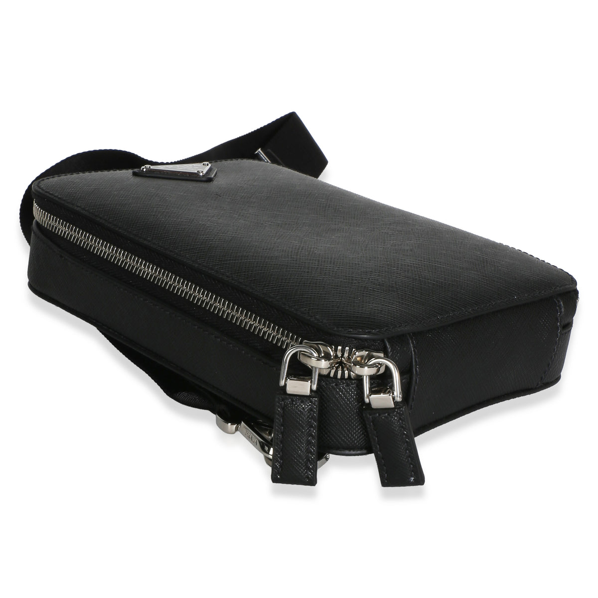 Prada Black Saffiano Brique Slingbag Handbag 8