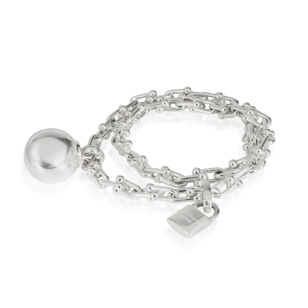 Tiffany & Co. Sterling Silver Small Model HardWear Wrap Bracelet