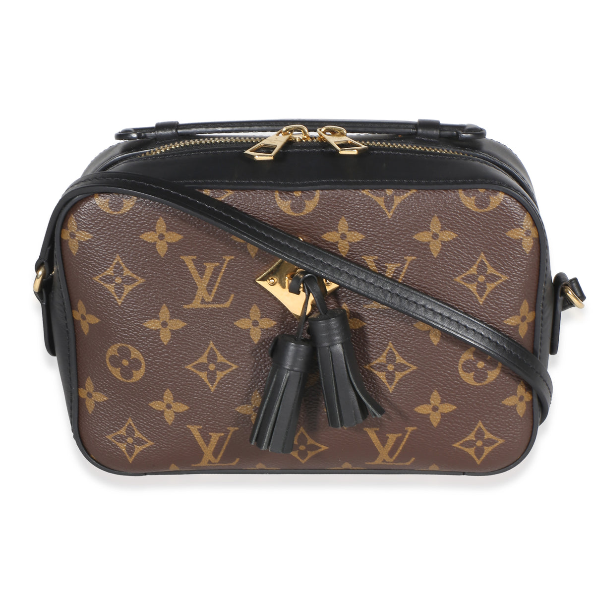 Louis Vuitton Black Monogram Canvas Saintonge Handbag id