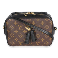 Louis Vuitton Black Monogram Canvas Saintonge Handbag id