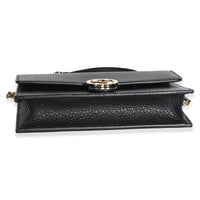 Gucci Black Dollar Calfskin Interlocking G Chain Wallet Handbag 5