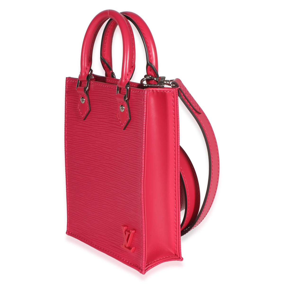 Louis Vuitton Hot Pink Epi Sac Plat XS Handbag 2