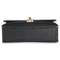Chanel Black Quilted Caviar Mini Bracelet On Chain Flap Bag Handbag 5