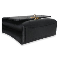 Chanel Black Quilted Caviar Mini Bracelet On Chain Flap Bag Handbag 7