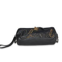 Chanel Black Metallic Lambskin Signe Bowling Bag Handbag id