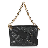Louis Vuitton Black Monogram Embossed Lambskin Coussin PM Handbag 4