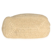Saint Laurent Natural Raffia Medium Fantasie Hobo Handbag 6