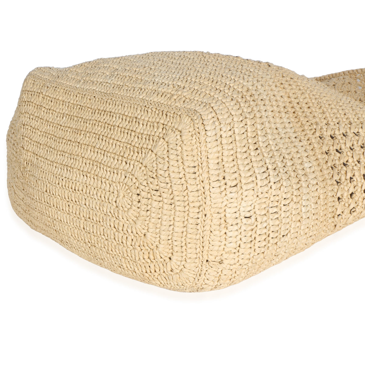 Saint Laurent Natural Raffia Medium Fantasie Hobo Handbag 7