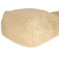 Saint Laurent Natural Raffia Medium Fantasie Hobo Handbag 7
