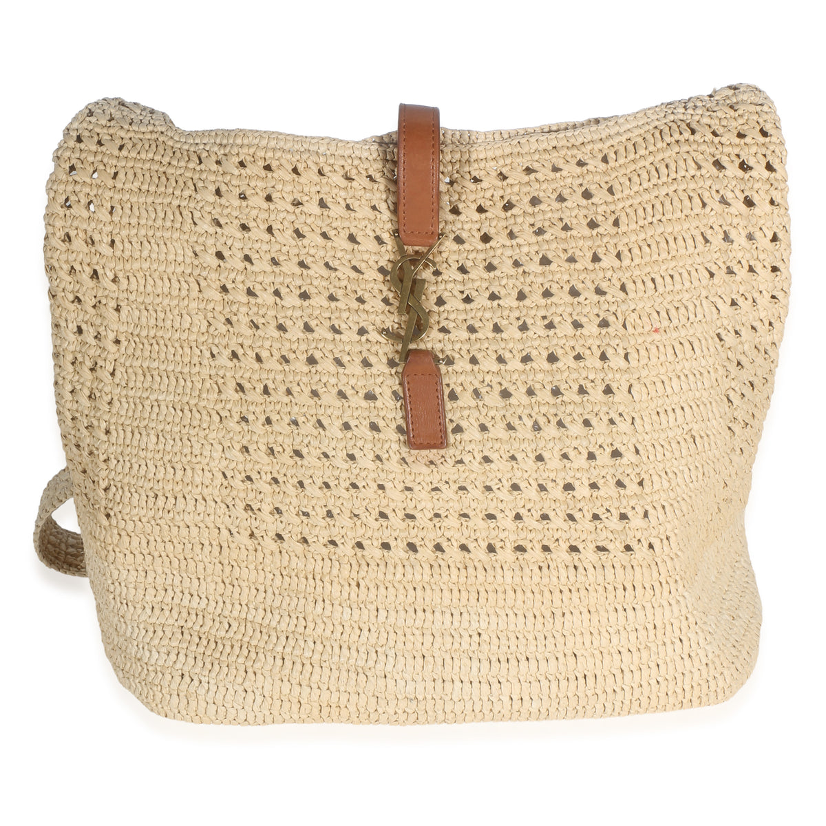 Saint Laurent Natural Raffia Medium Fantasie Hobo Handbag id
