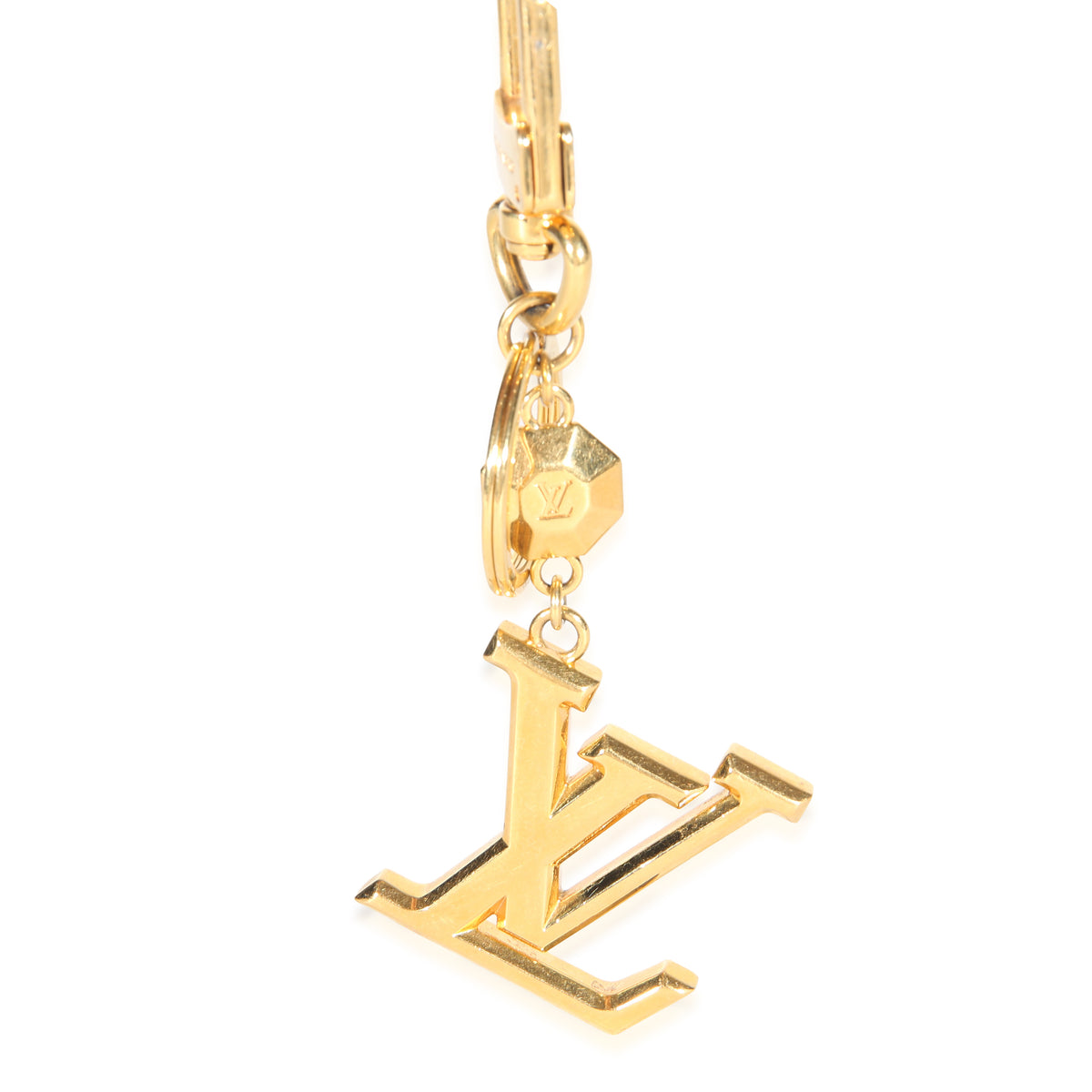 Louis Vuitton Gold Metal Facettes Bag Charm & Key Holder | myGemma