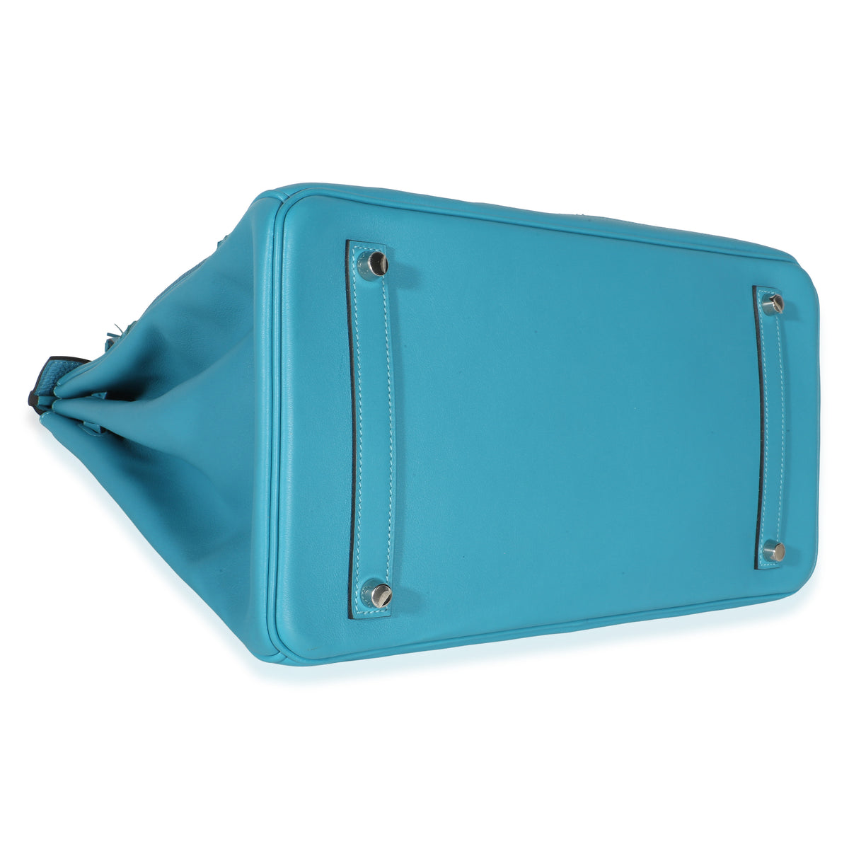 Hermès Turquoise Togo Swift Ghillies Birkin 35 PHW Handbag 7