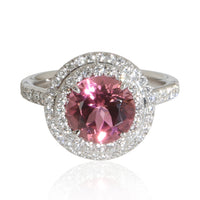 Tiffany & Co. Platinum Tourmaline and Diamond Soleste Ring fv