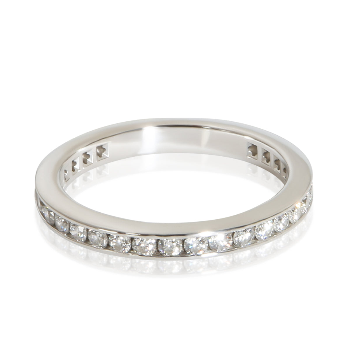 Tiffany & Co. Platinum Diamond Channel Set Eternity Band 3