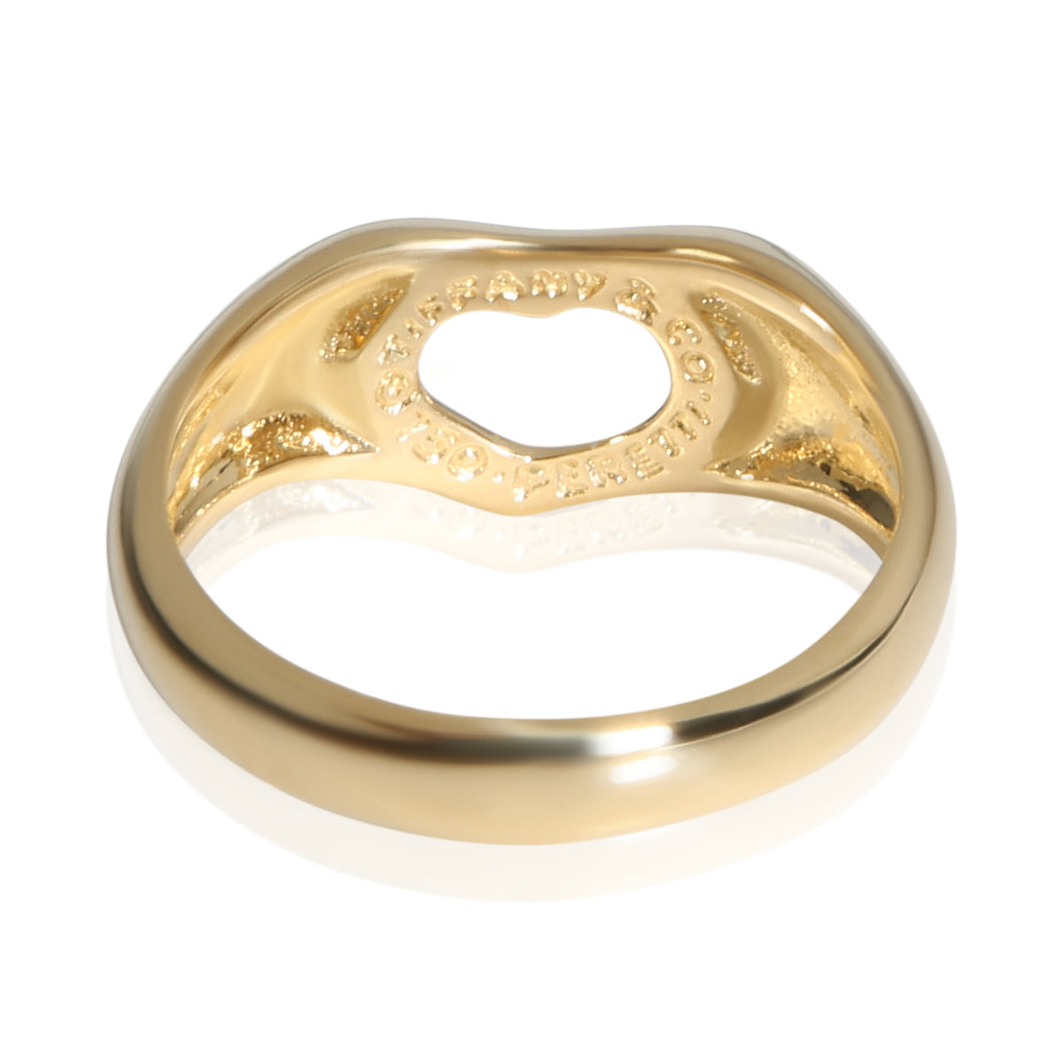 Tiffany & Co. Yellow Gold Vintage Elsa Peretti Open Heart Ring 3