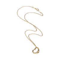 Tiffany & Co. Yellow Gold Diamond Elsa Peretti Open Heart Pendant 3