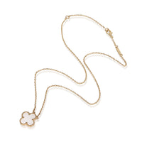 Van Cleef & Arpels Yellow Gold Mother Of Pearl Vintage Alhambra Pendant 3