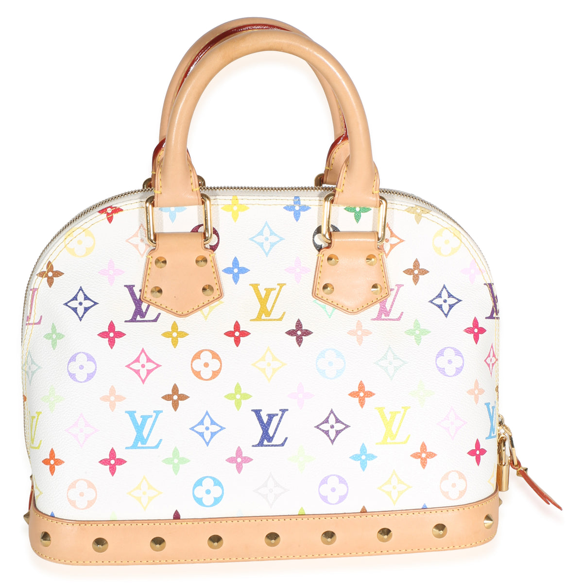 Louis Vuitton x Murakami White Multicolor Monogram Canvas Alma PM Handbag 4
