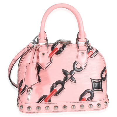 Louis Vuitton Pink Epi Chain Flower Alma BB Handbag id