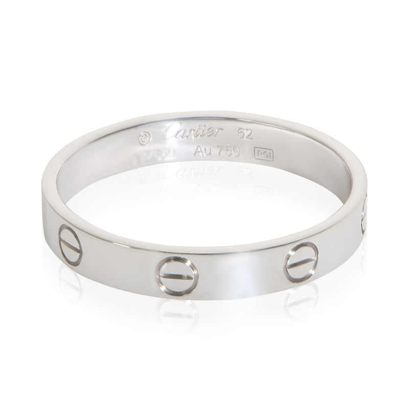 Cartier White Gold Small Model Love Ring fv